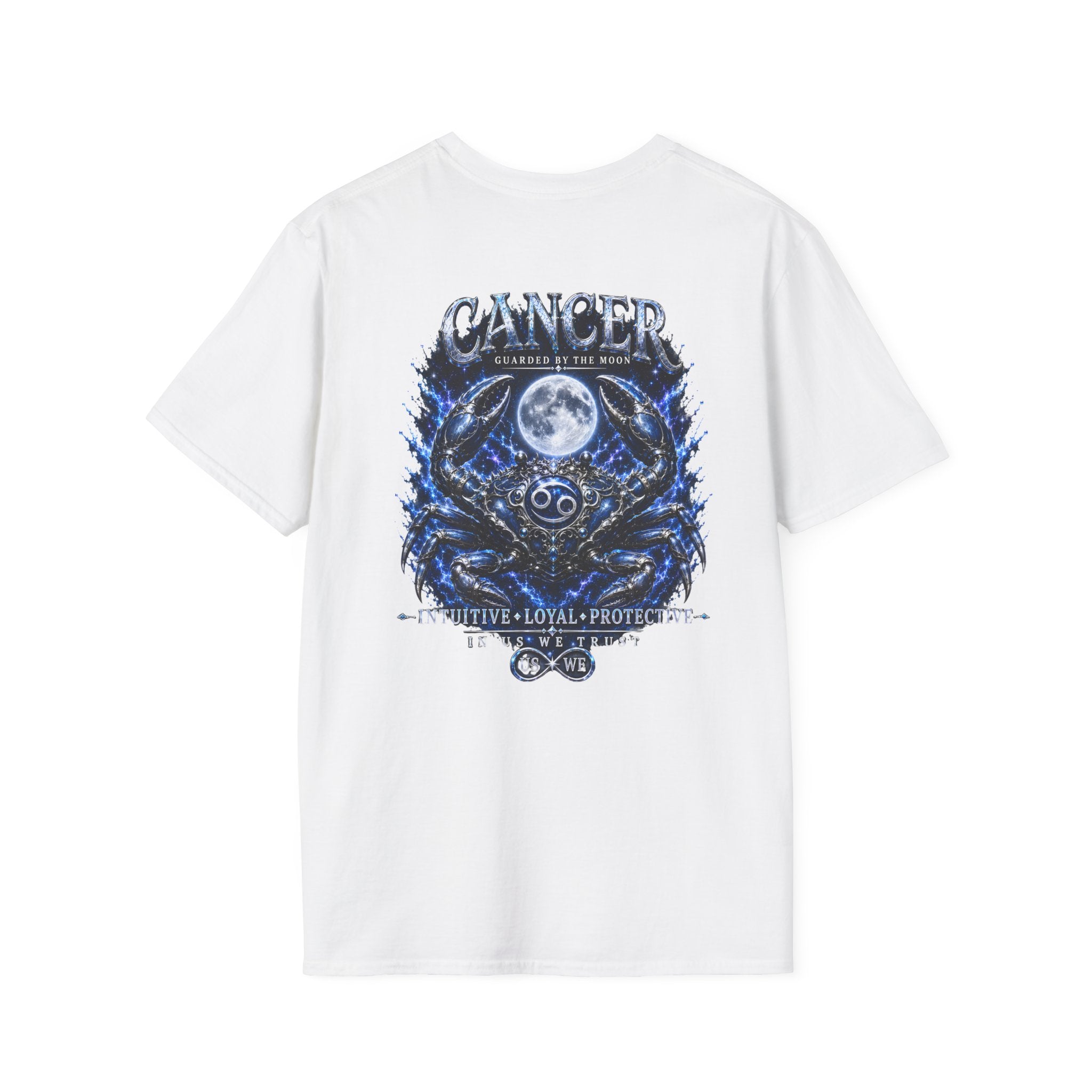 King Cancer The Protector USWE Ecliptok T-Shirt — Cancer Constellation Moon Crab Astrology Tee