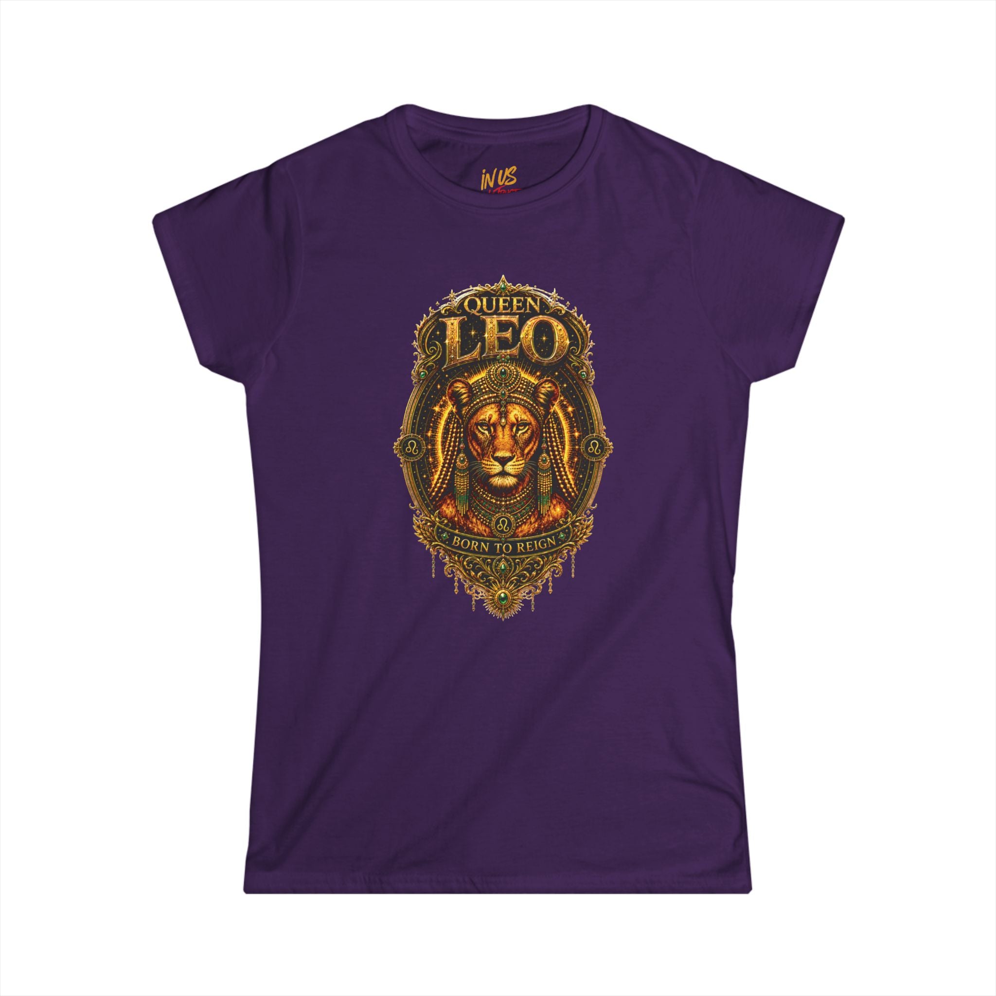 Queen Leo Born To Reign T‑Shirt USWE Ecliptik (Confident • Regal • Radiant)