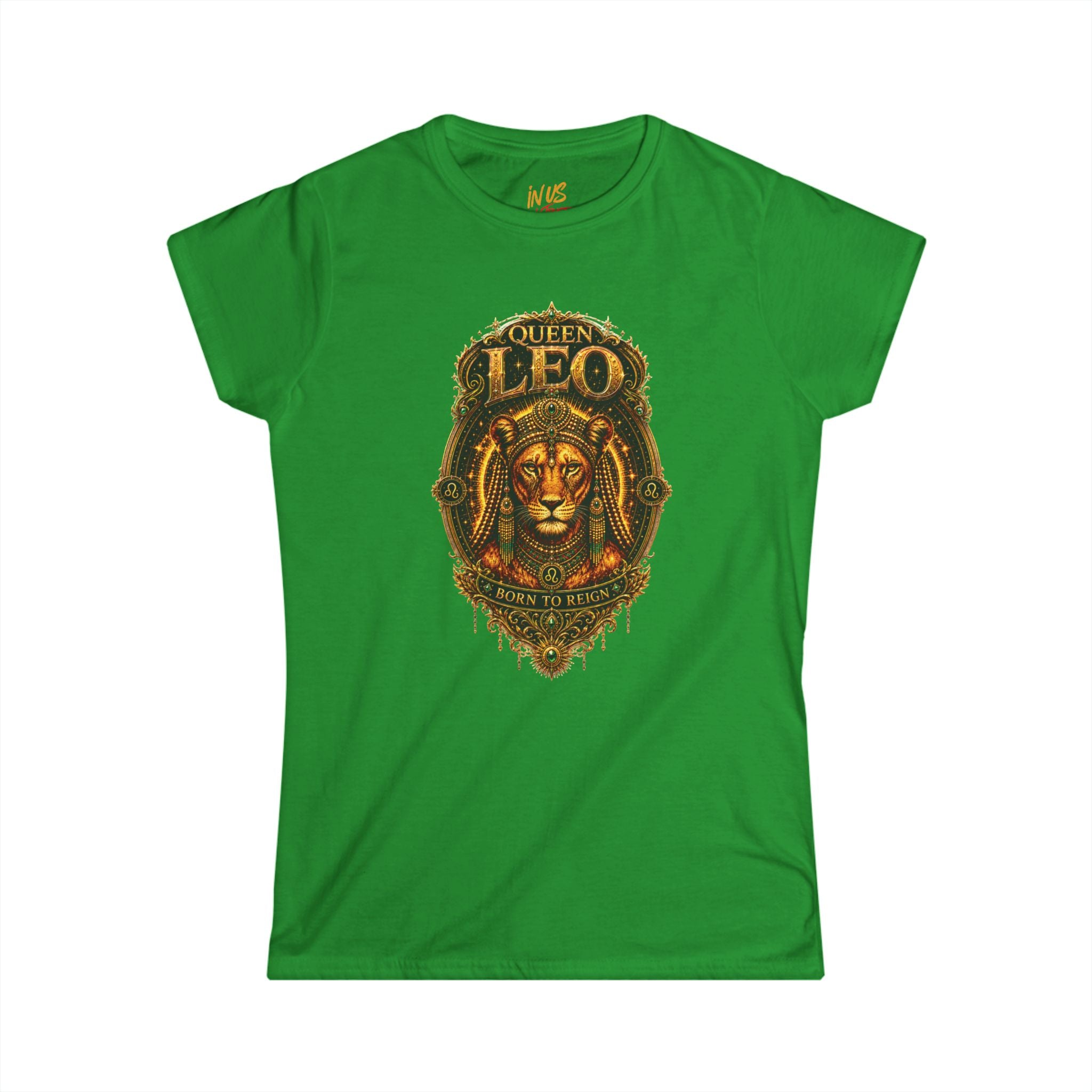Queen Leo Born To Reign T‑Shirt USWE Ecliptik (Confident • Regal • Radiant)