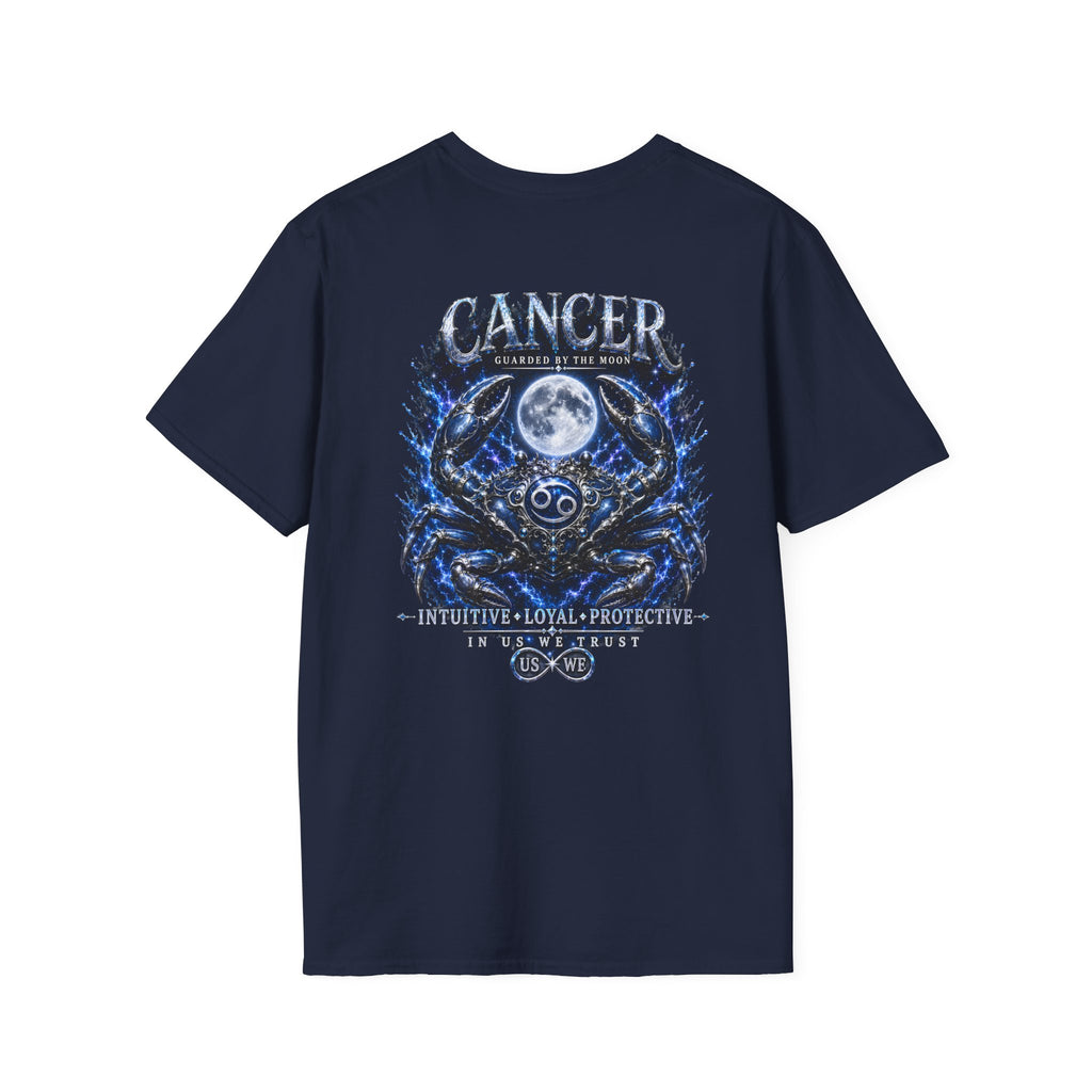 King Cancer The Protector USWE Ecliptok T-Shirt — Cancer Constellation Moon Crab Astrology Tee