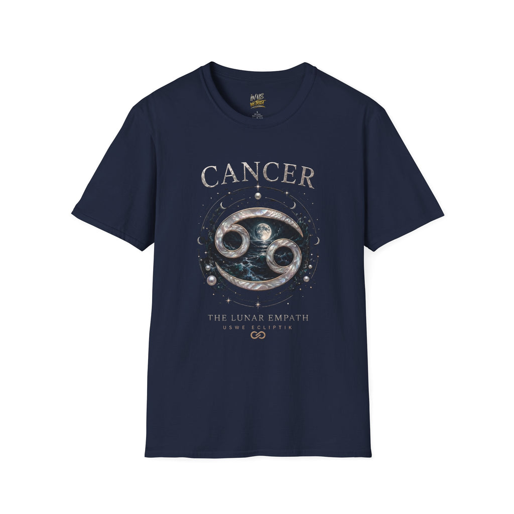 King Cancer The Protector USWE Ecliptok T-Shirt — Cancer Constellation Moon Crab Astrology Tee