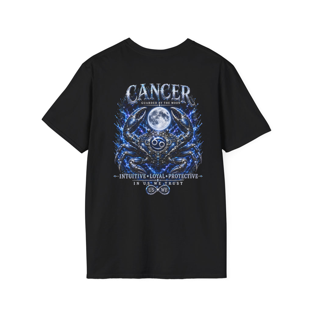 King Cancer The Protector USWE Ecliptok T-Shirt — Cancer Constellation Moon Crab Astrology Tee