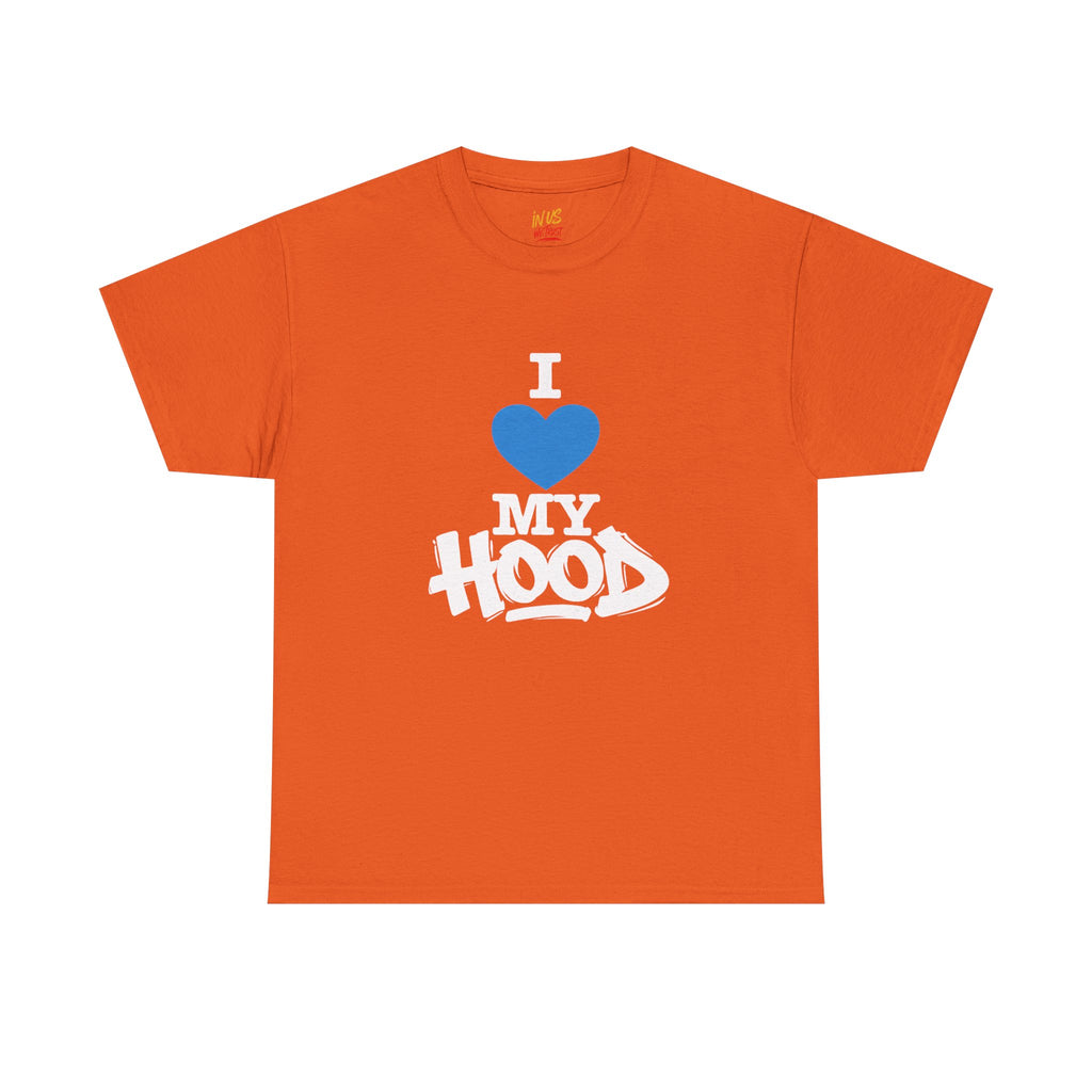 I Love My Hood T-Shirt — USWE Grafitti Blue Heart