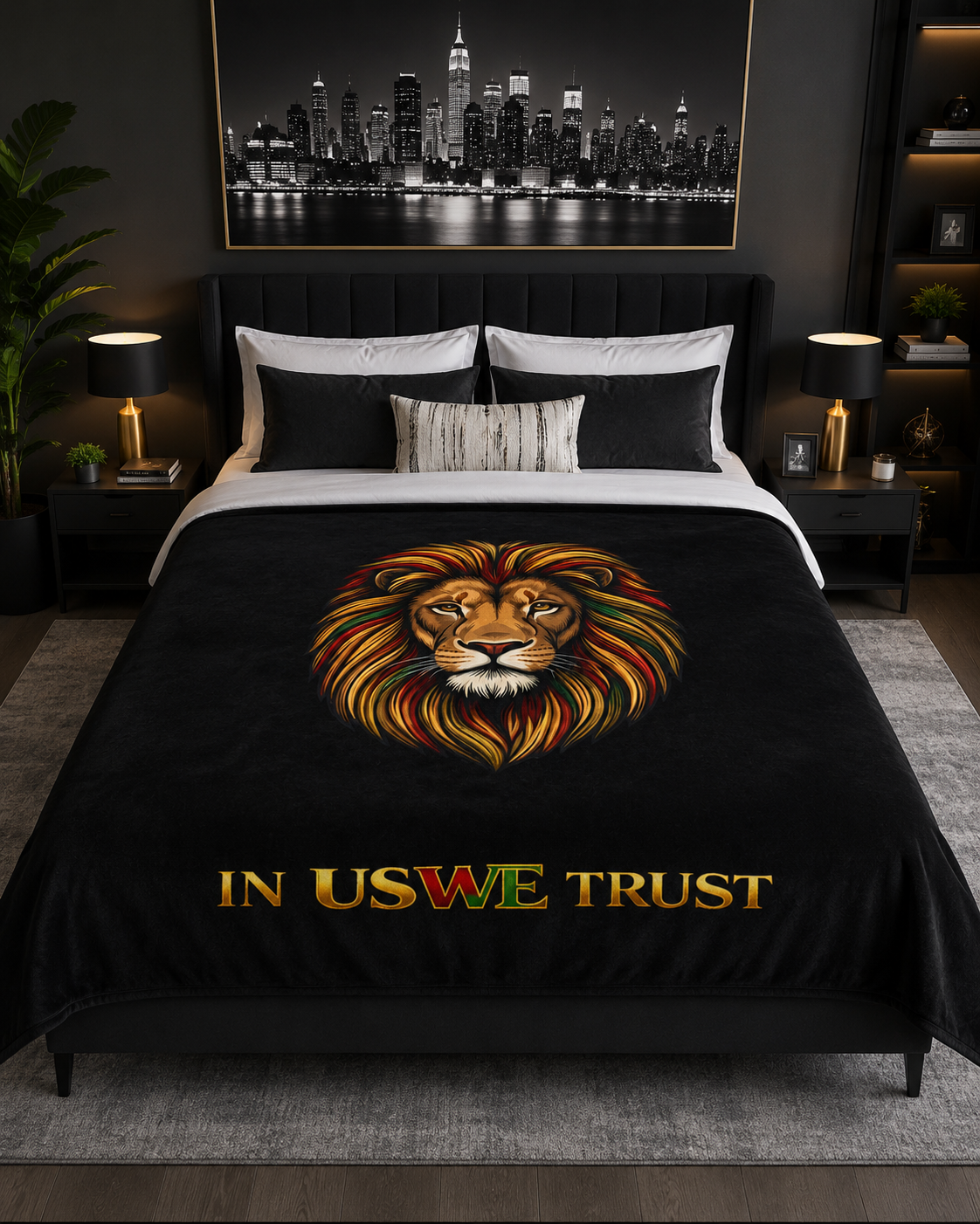 "In Us We Trust" Heritage Fleece Throw