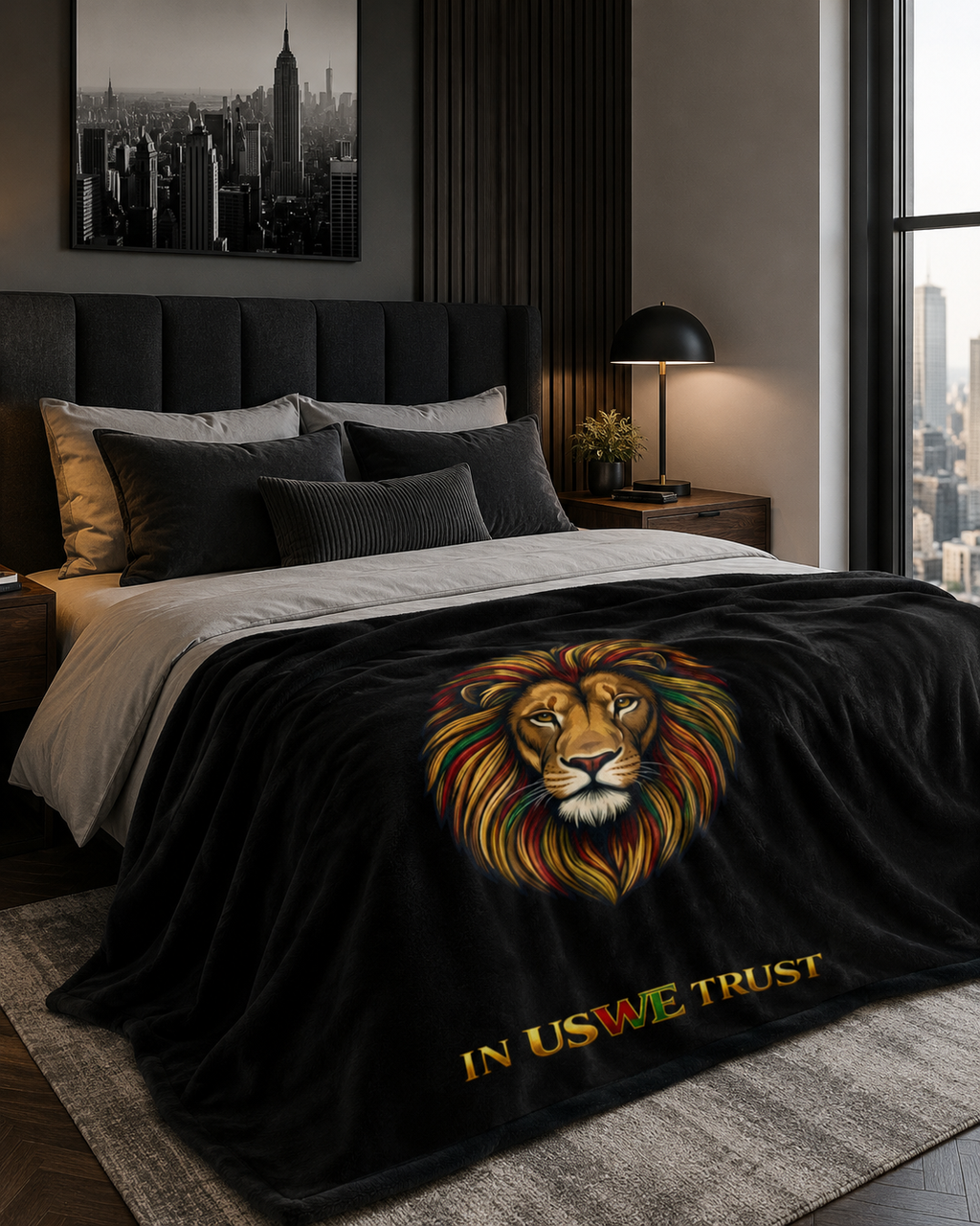 "In Us We Trust" Heritage Fleece Throw