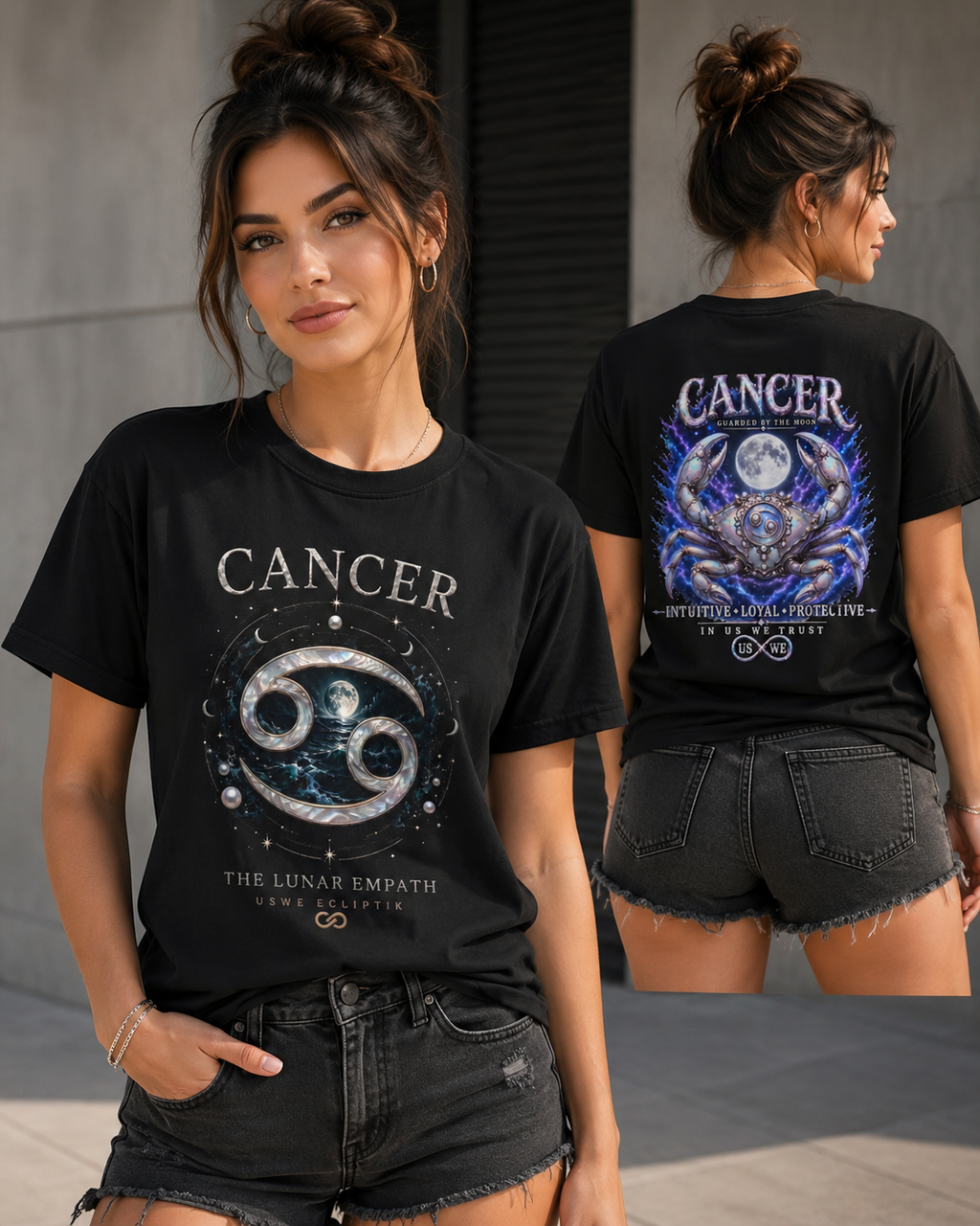 Cancer Queen The Protector USWE Ecliptik T-shirt