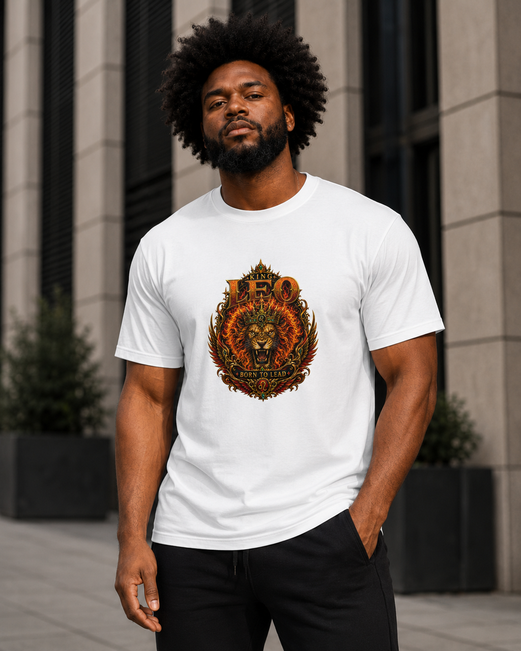Leo King Born To Lead Zodiac Graphic Tee | USWE Ecliptik Collection