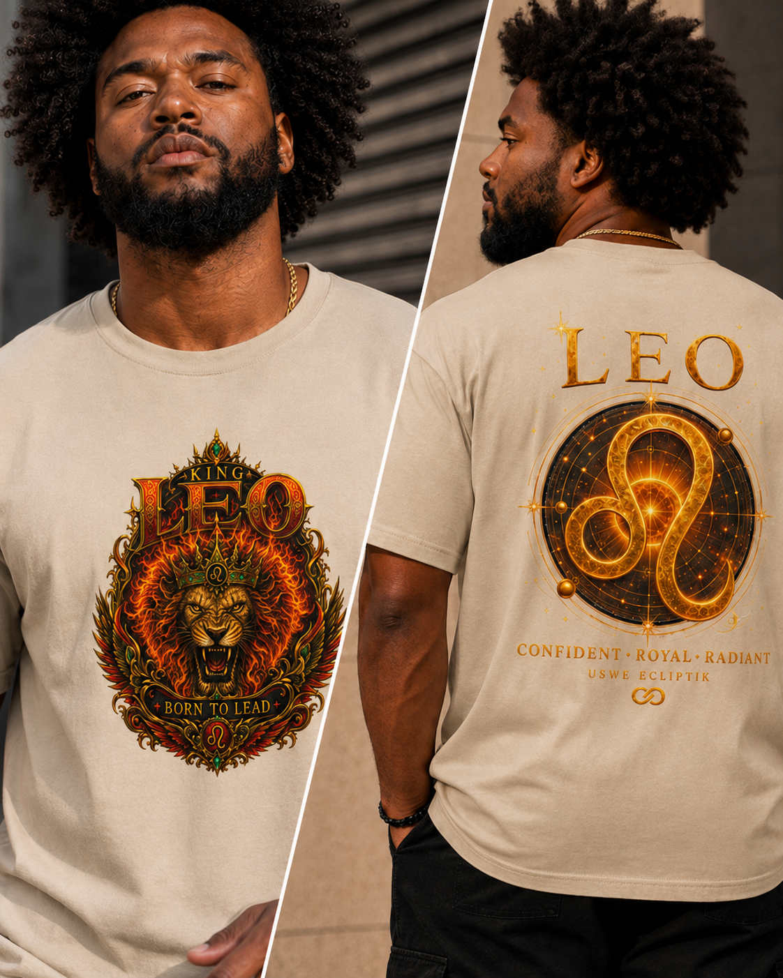 Leo King Born To Lead Zodiac Graphic Tee | USWE Ecliptik Collection