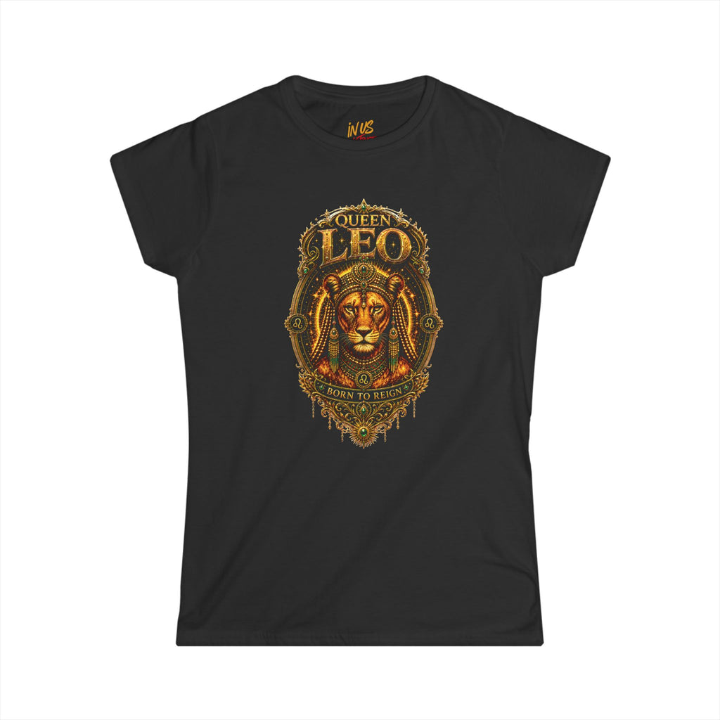 Queen Leo Born To Reign T‑Shirt USWE Ecliptik (Confident • Regal • Radiant)