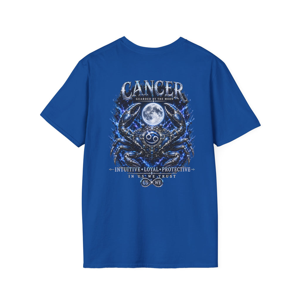 King Cancer The Protector USWE Ecliptok T-Shirt — Cancer Constellation Moon Crab Astrology Tee