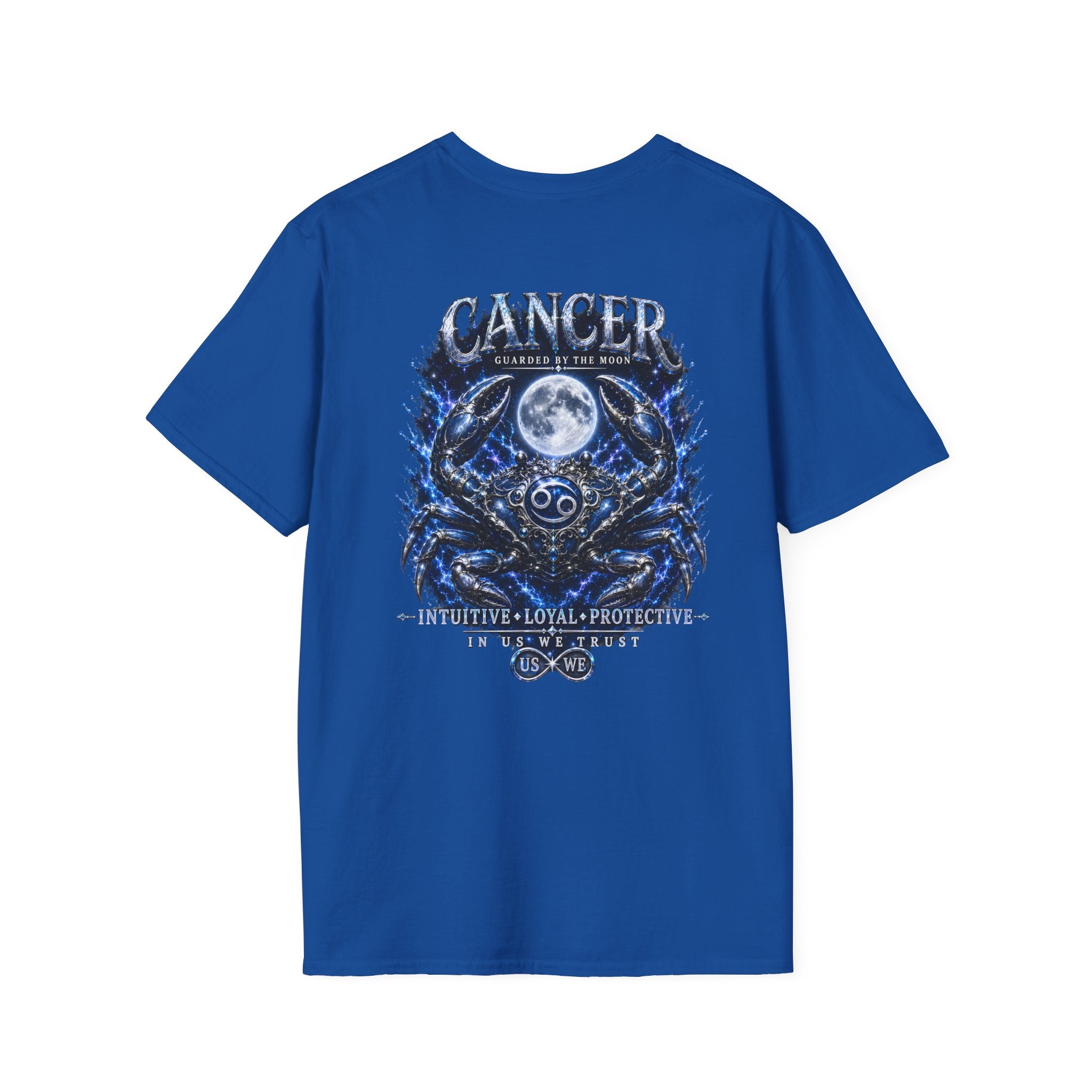 King Cancer The Protector USWE Ecliptok T-Shirt — Cancer Constellation Moon Crab Astrology Tee