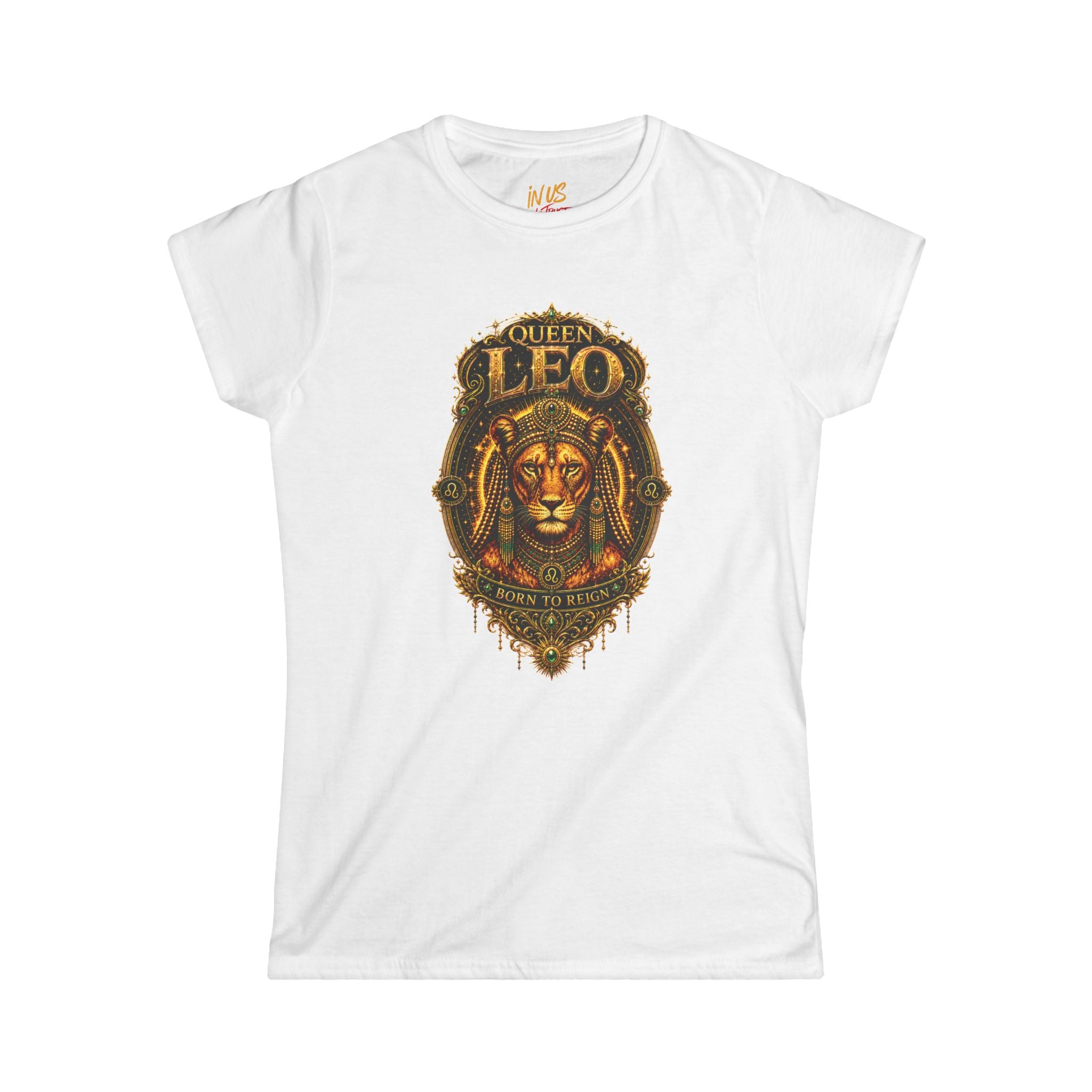 Queen Leo Born To Reign T‑Shirt USWE Ecliptik (Confident • Regal • Radiant)