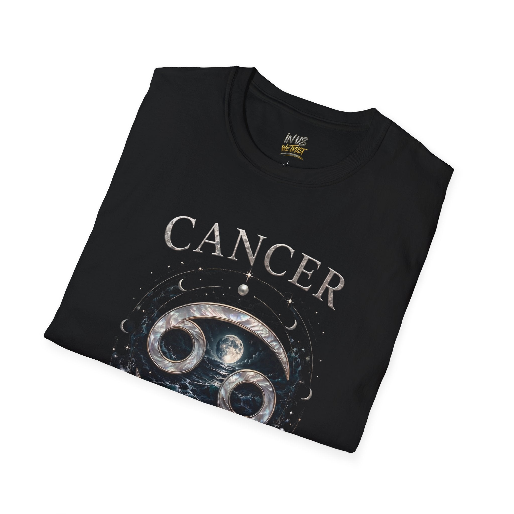 King Cancer The Protector USWE Ecliptok T-Shirt — Cancer Constellation Moon Crab Astrology Tee
