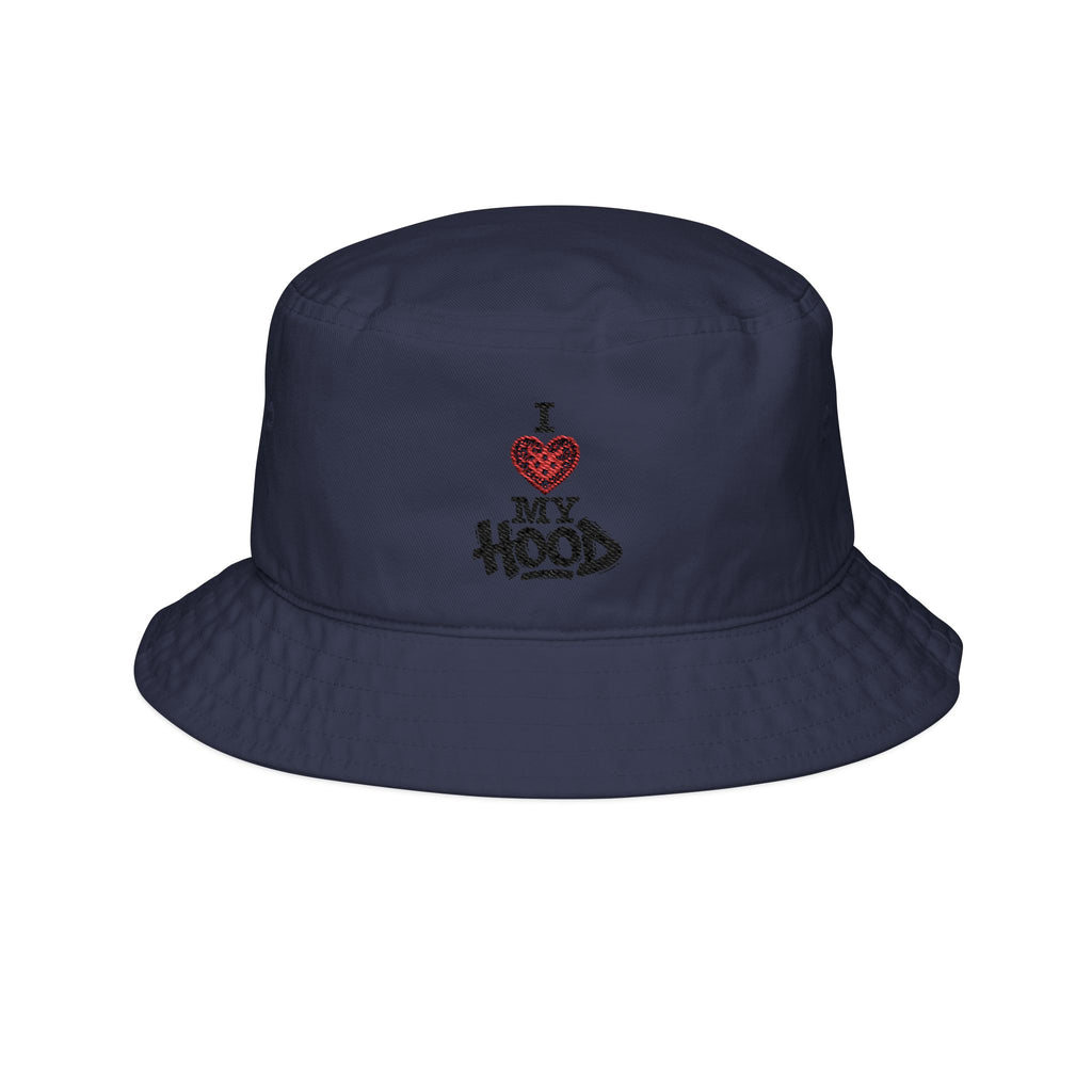 I Love My Hood Embroidered Bucket Hat