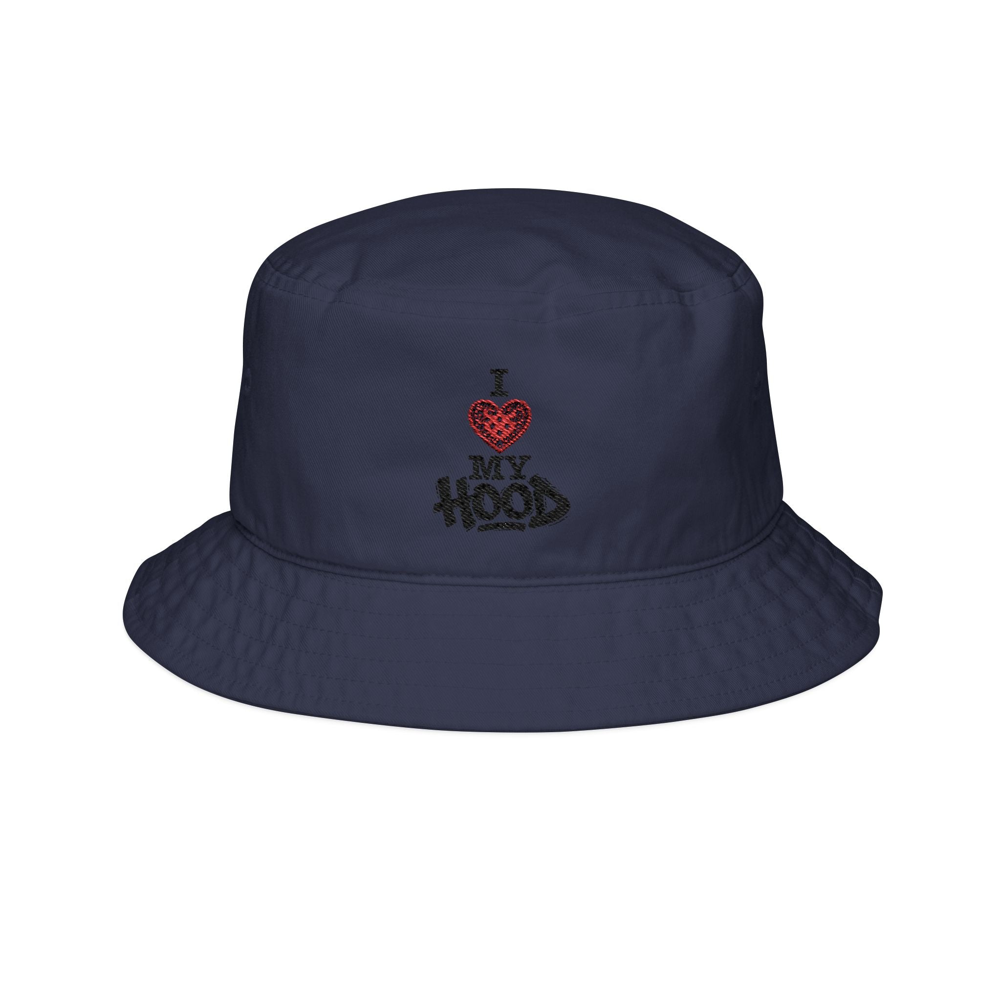I Love My Hood Embroidered Bucket Hat